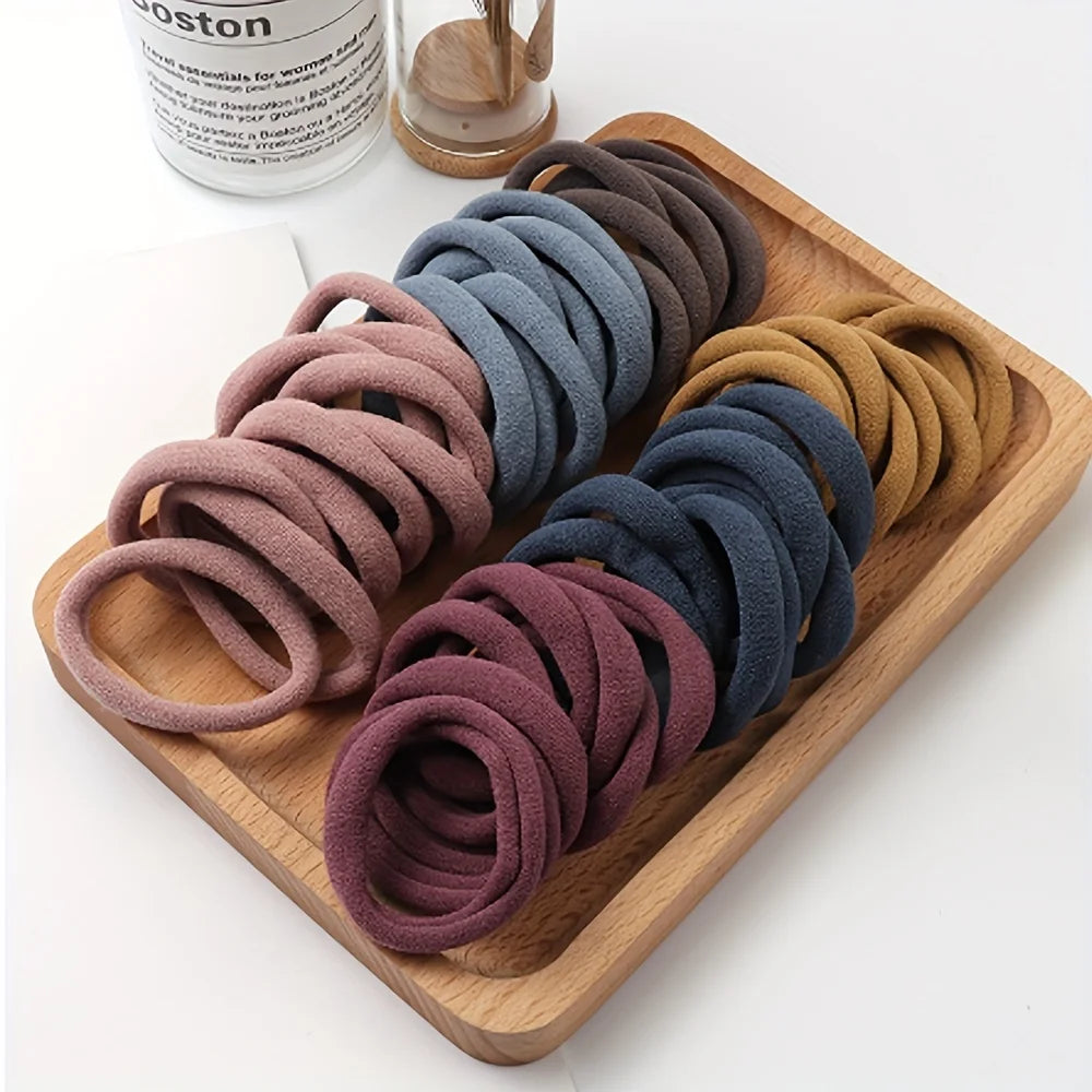20/50/100pcs Soft Elastic Hair Ties Hair Bands Decorative Hair Accessories Set For Baby Girls